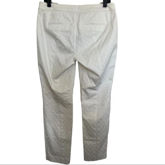 Lilly Pulitzer Resort White 29" Kelly Textured Ankle Length Skinny Pants - Picture 4 of 11